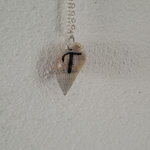 op maat gemaakte ashanger in echte schelp